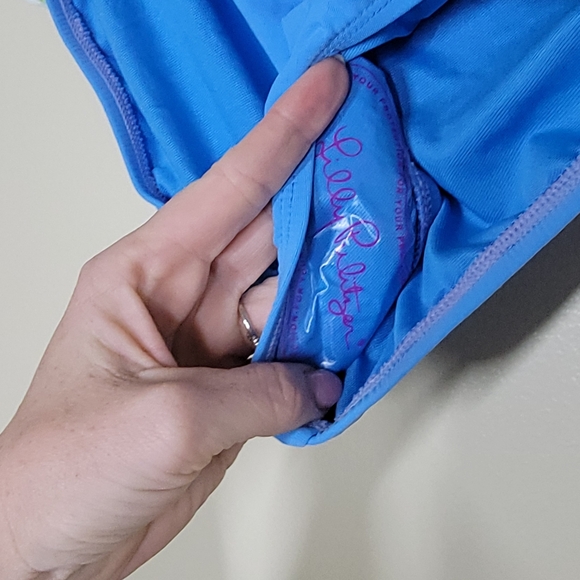 NWT Lilly Pulitzer lagoon sarong hipster bottom zanzibar blue size 6 - Picture 4 of 7